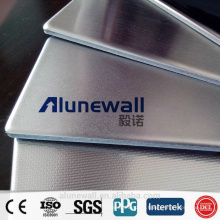 Alunewall 3mm 4mm en acier inoxydable ascenseur feuille décorative en aluminium panneau composite